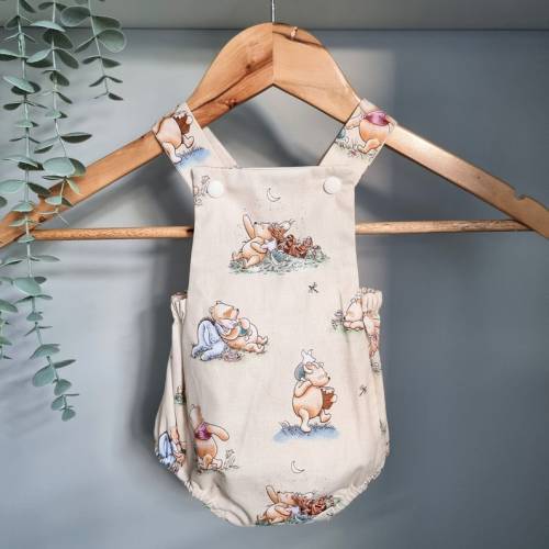 Handmade Winnie the Pooh Baby Romper, Unisex Baby Shower Gift - Etsy