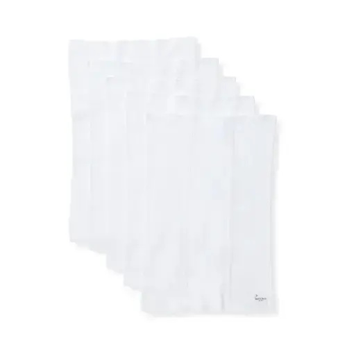 Bee Essentials Solid Organic Burp Cloths 5 Pack - Cloud