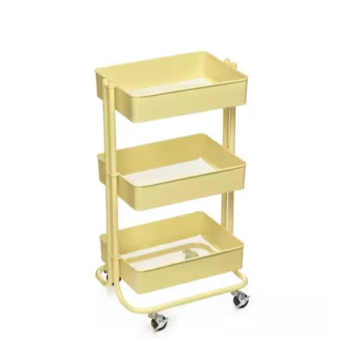 Lexington 3-Tier Rolling Cart by Simply Tidy®, Color: Matte Yellow | Michaels