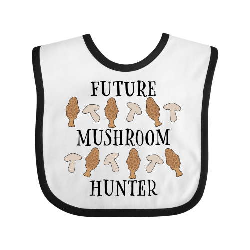 Inktastic Future Mushroom Hunter- Mushrooms and Morels Boys or Girls Baby Bib
