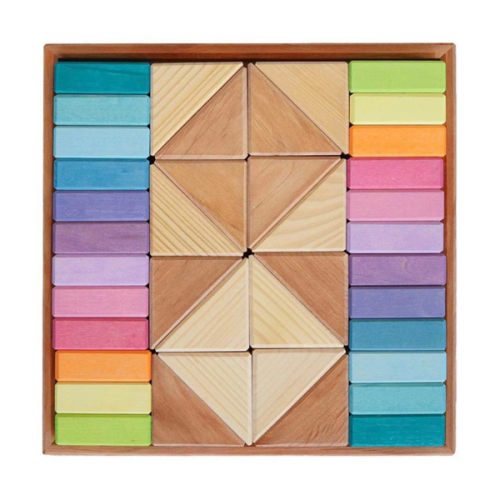 Pastel Duo Wooden Block Set