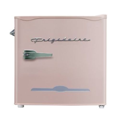 Frigidaire 1.6 cu ft Retro Fridge With Side Bottle Opener Coral: Compact Mini Refrigerator, Manual Defrost, 1 Year Warranty