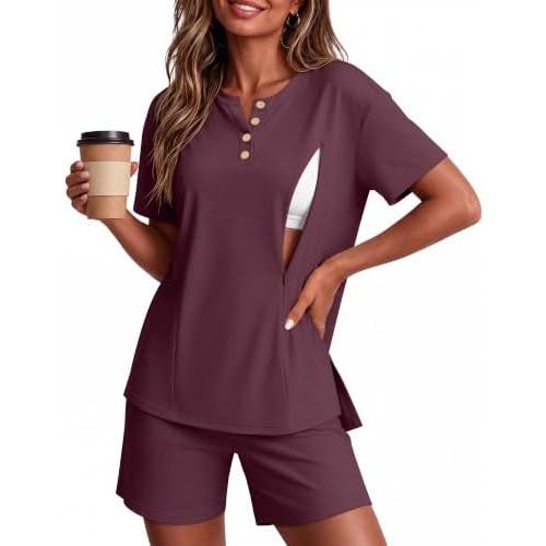 Maternity Nursing Pajama Set