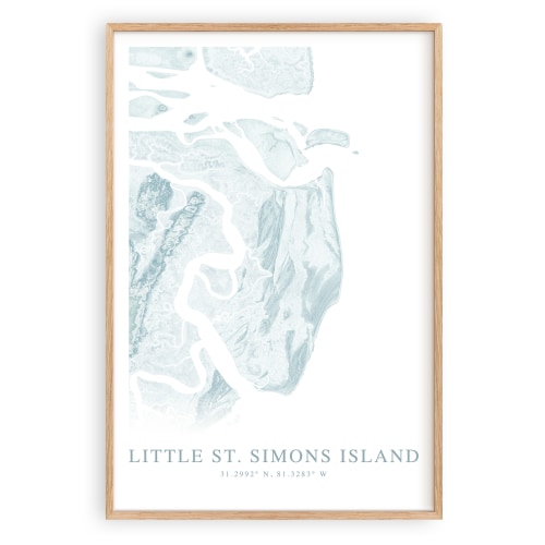 Little St. Simons Island Map Print
