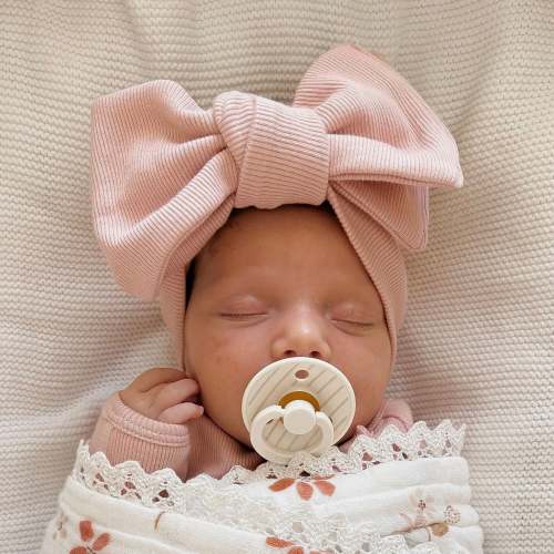 Cotton Topknot - Dusty Pink