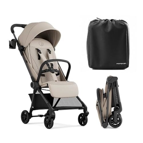 Mompush Nexis Carbon Fiber Lightweight Travel Stroller, Carry-On, Forest