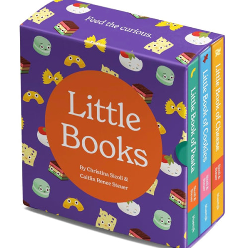 Little Books Culinary Collection Future Foodie 3 Board Book Box Set Pasta Cookies Cheese Phonics and Rhymes Baby Shower Gift 0-12 Months Toddler Book Ages 1-4 Years