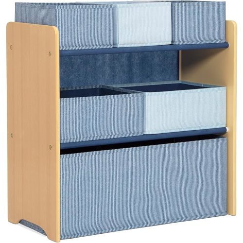 Delta Children - GapKids 6 Bin Toy Organizer - Greenguard Gold Certified, Indigo Blue