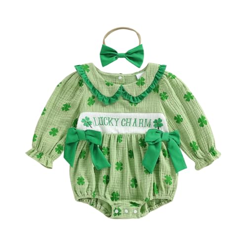 Amnnchya Baby Girl Christmas Outfit Peter Pan Collar Plaid Romper Newborn Thanksgiving Outfits Infant Halloween Clothes