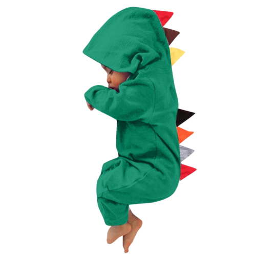 ASFGIMUJ Baby Boy Girls Dinosaur Style Patchwork Romper Jumpsuit Playsiut,Size 3 Months-6 Months