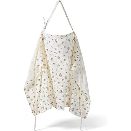 Muslin Nursing Cover Up for Breastfeeding Breathable Khaki