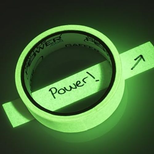 Gaffer Power Glow in the Dark Gaffer Tape 1 Inch x 15 ft, Made in USA