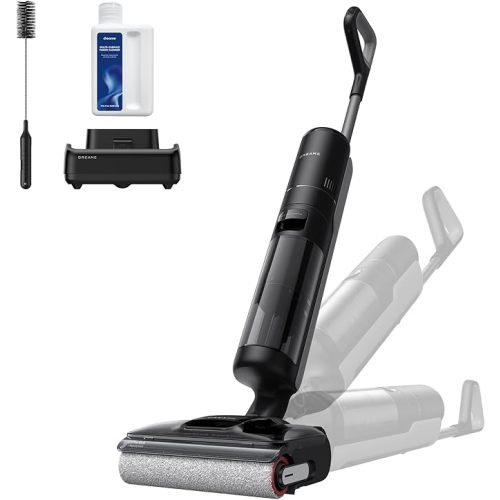 DREAME H12 PRO Vacuum Mop, Wet Dry Vacuum Cleaner for Hard Floor, Vacuum and Mop at The Same Time for Wet & Dry Messes, Auto Self-Cleaning, Edge to Edge Cleaning with Hot Air Drying
