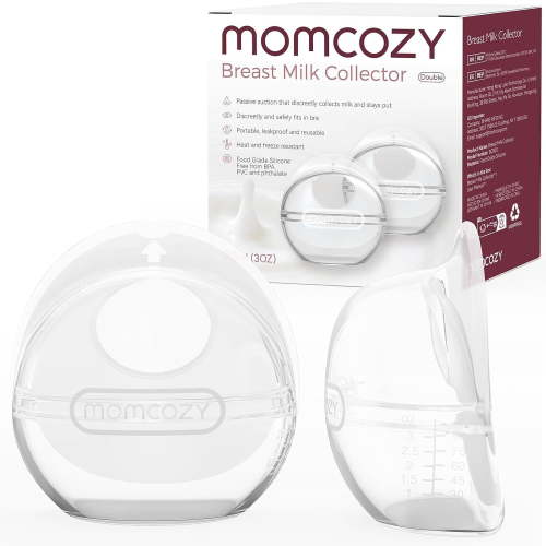 Momcozy Breast Milk Collector for Breastfeeding, Reusable Breast Milk Shells (3oz/90ml, 2 Count) - Walmart.ca