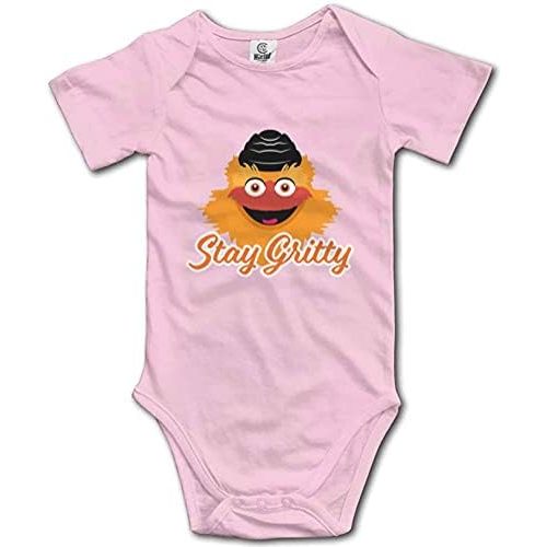 Stay Gritty Short Sleeve Baby Bodysuit Toddler Rompers Onesie for Girls Boys