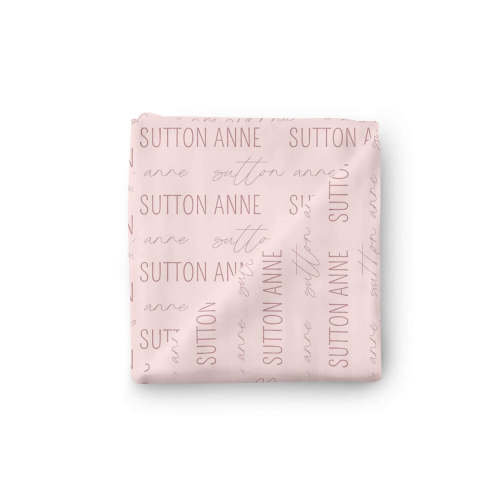 Personalized Baby Name Swaddle Blanket