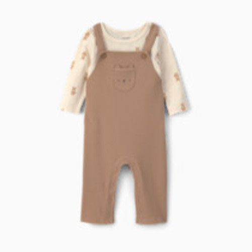 Carter's 2-Piece Overall Set - Brown Bear, 3M