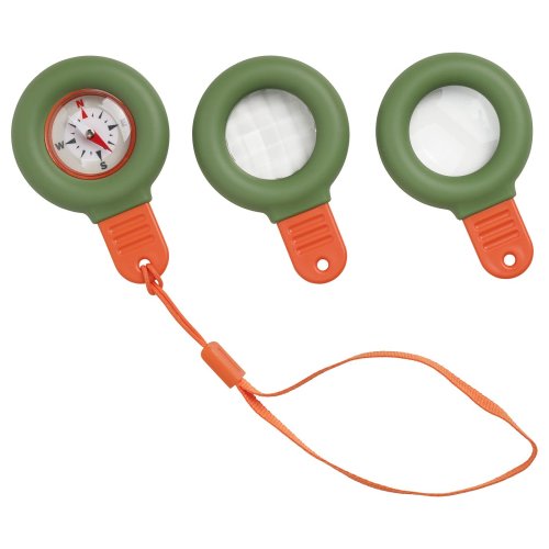 MAJBAGGE 3-piece nature exploration set - green/orange