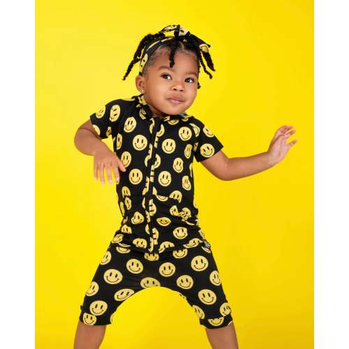 Front Opening Ready Set Romper® hooded ZIP-IT! Shortie