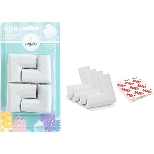 Home Safety Corner Cushion Large 4pk, Award-Winning Brand, Childproofing Essential, Gray