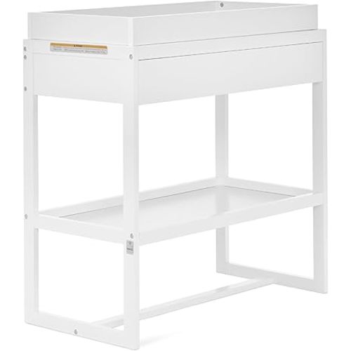 Dream On Me Arlo Changing Table with Pad & Safety Strap - White