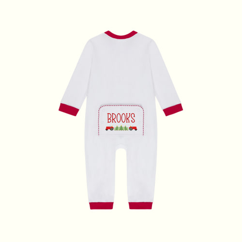 Brooks Red Gingham Christmas Playsuit