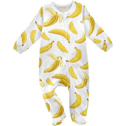 Dussdil Baby One-Piece Footies Newborn Rompers Pajamas Cotton Footed Pjs for Sleep Play Boys Girls
