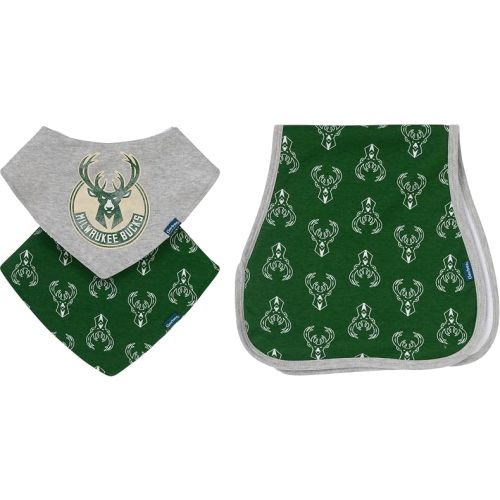 Gerber Baby NBA Bandana Bib and Burp Cloth Set