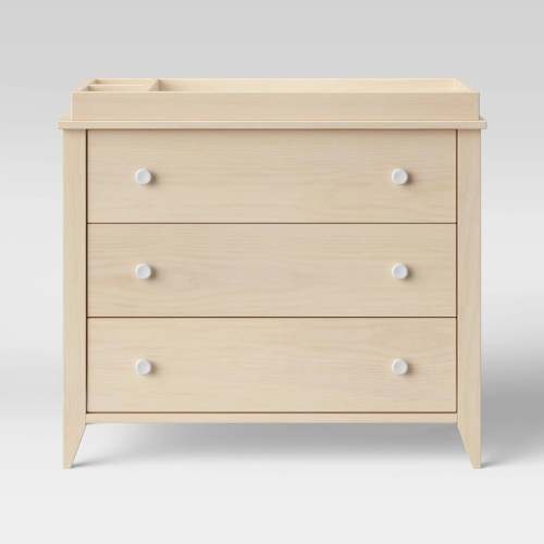 Babyletto Sprout 3 Drawer Changer Dresser - Washed Natural And White
