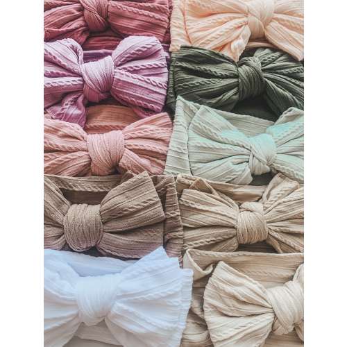 Big Bow Quality Headband No Dig In Soft Detail Super Stretch Strong Hold Head Bow Baby Headband 3months - 3years