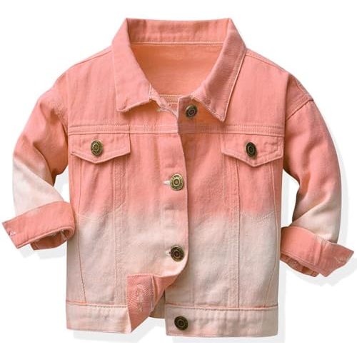 Joe Wenko Kids Toddler Baby Boys Girls Casual Outerwear Denim Jacket