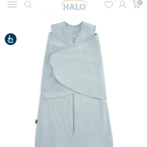 Halo Sleepsack Superset Bamboo Swaddle TOG 2.0. Size Newborn. Color Calm Sage