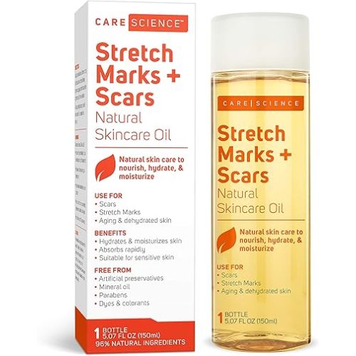Care Science Natural Skin Care Body Oil, For Scars and Stretch Marks, 5 Oz