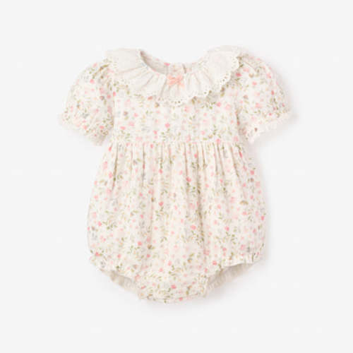 Folklore Floral Organic Muslin Bubble – Elegant Baby