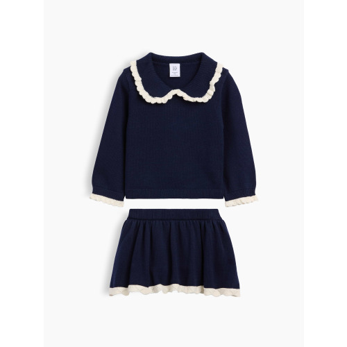Baby Sweater Skort Set