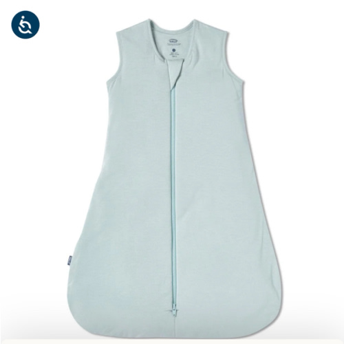 HALO - 1.5 TOG supersoft bamboo wearable blanket, double zipper sleeping bag with weighted feel - green