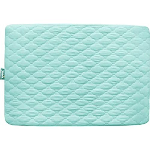 Waterproof Sheet for Pack n Play Quilted, Playard Sheet Protector 39" X 27" fits for Baby Foldable and Playard Mattress, Portable Mini Crib, Aqua