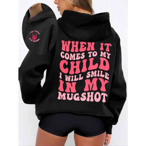 Women's Cartoon Skeleton Hand & Letter Print Drop Shoulder Thermal - TikTok Shop