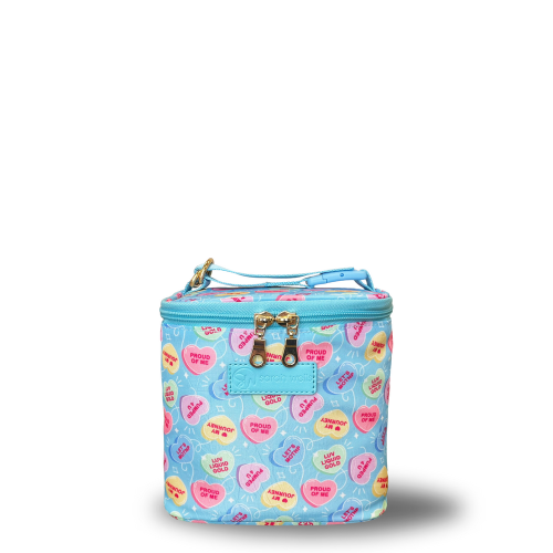 Cold Gold Breastmilk Cooler Bag (Ice Pack Included) (Candy Conversation Hearts)