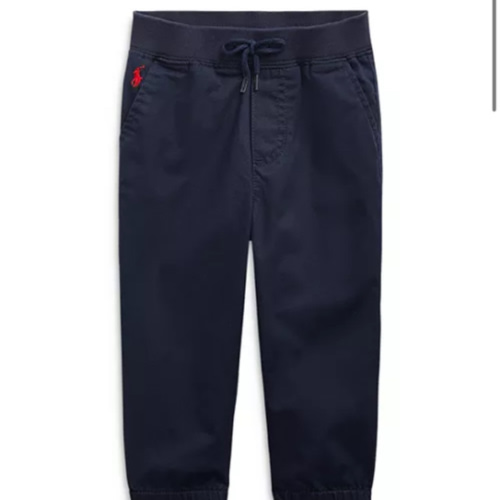Boys' Cotton Twill Jogger Pants - Baby
