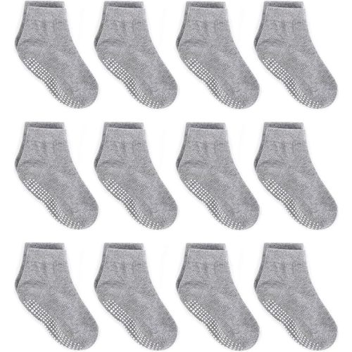Baby Non Slip Grip Ankle Socks, 0-6M