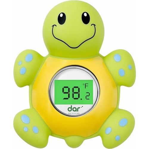 Baby Bath Thermometer, Digital Water Temperature Thermometers with 3 Color Backlit and Temperature Warning, Safety Bath Tube Thermometers Floating Toy for Infant, Toddler