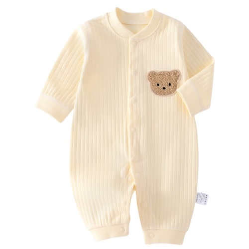 Cute Baby Onesies, White Newborn Long Sleeve Baby Bodysuit