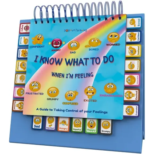 Thought-Spot I Know What to Do Flipbook | Emotions Wheel & Feelings Chart | Emotional Regulation Tool for Home, Class, or Calm Down Corner | Helps Kids Learn Coping Skills | Autism Must-Have
