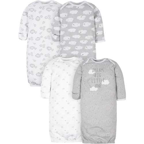 Gerber Unisex Baby 4-Pack Sleeper Gown