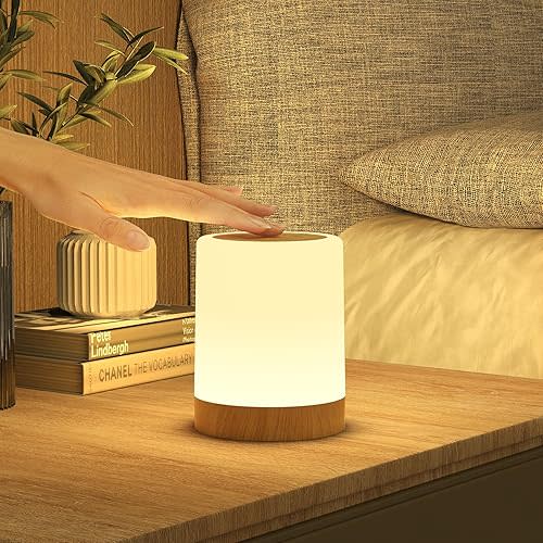 Bonsery Baby Night Light Kids, Touch Dimmable Night Light with 256 RGB Colors and 3 Modes, Rechargeable Battery LED Veilleuse Enfant with Timer and Memory for Bedroom Living Room Camping Nursery
