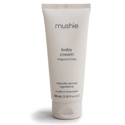 mushie Baby Cream | Healing Ointment for Dry, Chaffed Skin, Diaper Rash, & Minor Scratches | Certified COSMOS ORGANIC | Made In Denmark, 3.38 fl oz (100 mL)