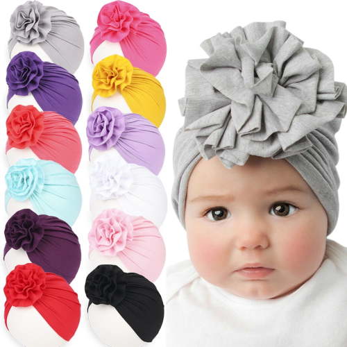 Flower Turban Hats Hospital Nursery Floral Caps Beanies Bonnets for Baby Girls Toddlers Infants Little Kids
