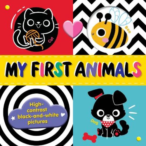My First Animals - (tiny Tots Tummy Time) By Clever Publishing (board Book)