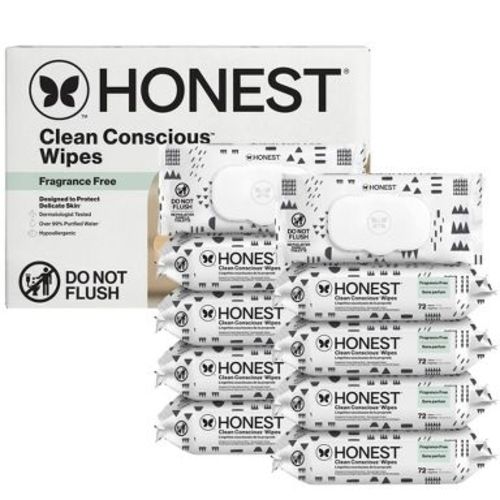 The Honest Company Plant Based Baby Wipes made with Over 99% Water - Pattern Play - 720ct